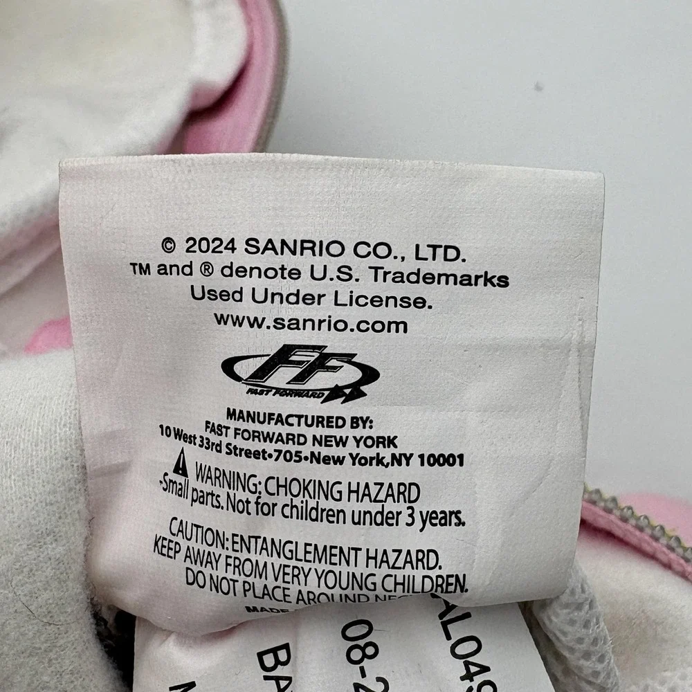 Sanrio Hello Kitty Backpack‎ Girls Mini White Pink Faux Leather Print Zip Cute
